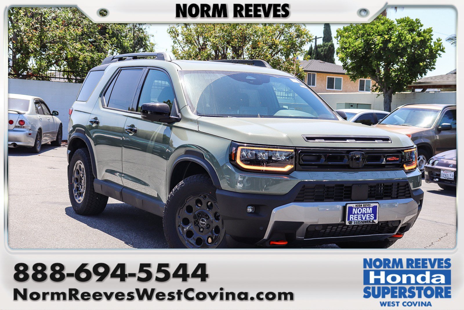 New 2026 Ash Green Metallic Honda TrailSport Elite Blackout AWD image 1