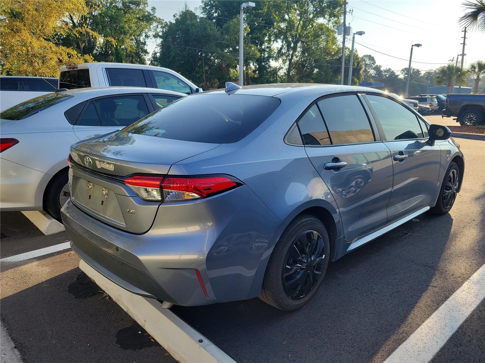 Used 2022 Celestite Gray Metallic Toyota LE image 3