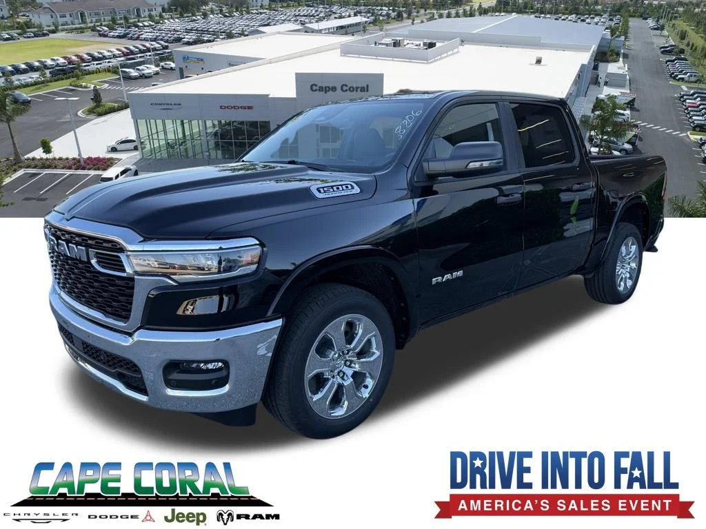 New 2026 Diamond Black Crystal Pearl-Coat Exterior Paint RAM Big Horn/Lone Star image 1