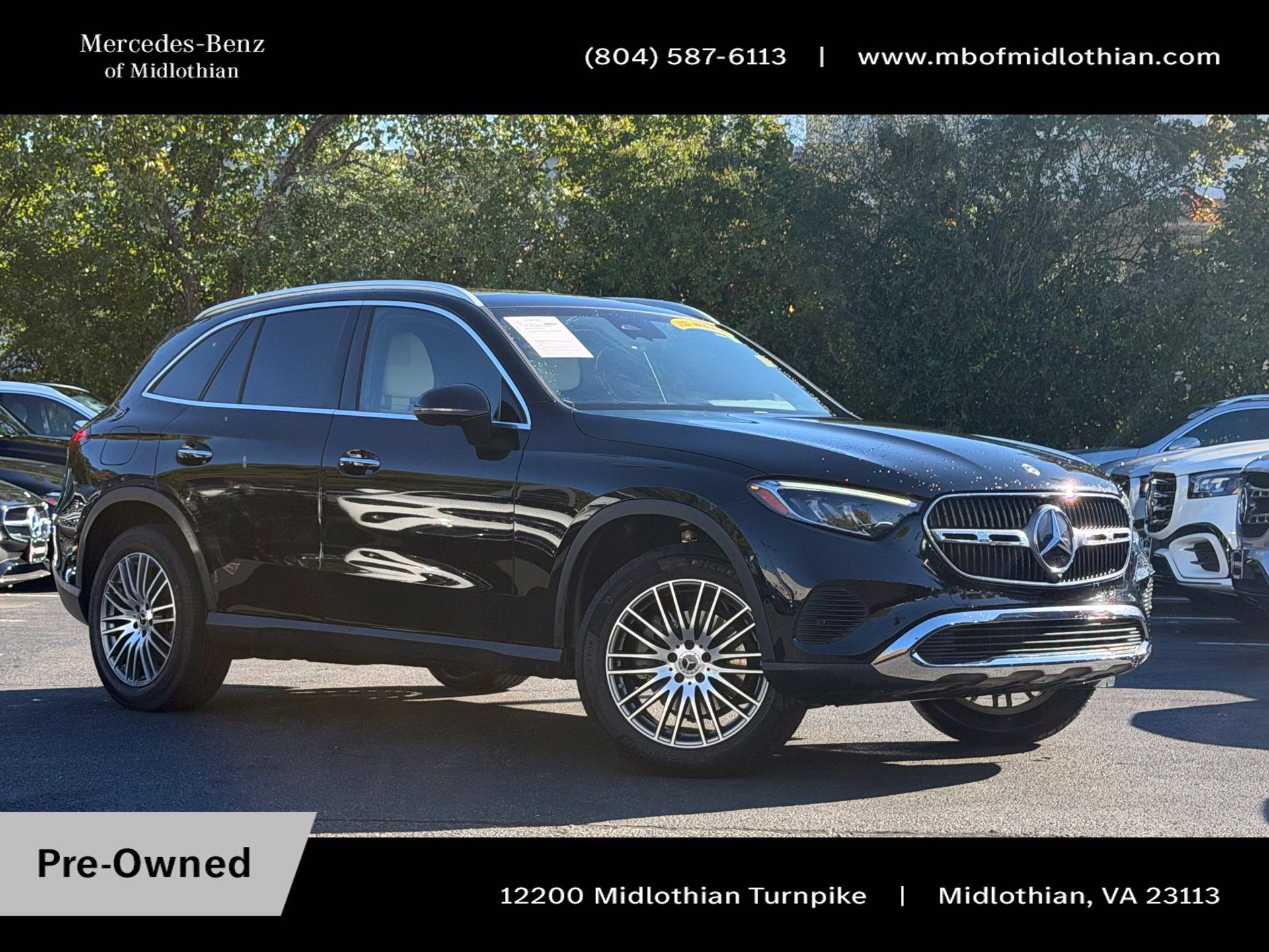 Certified Used 2024 Black Mercedes-Benz GLC 300 image 1