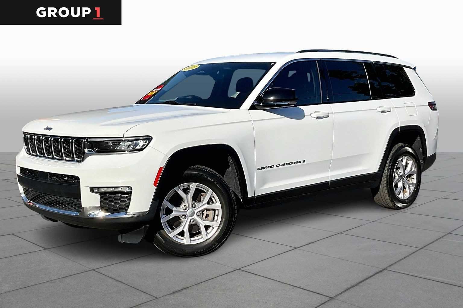 Bright White Clearcoat 2021 Jeep Grand Cherokee L Limited 4WD SUV / Crossover Four-Wheel Drive 8-Speed Automatic