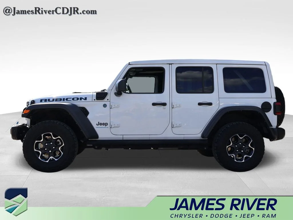 Used 2023 White Jeep Rubicon 4xe image 2