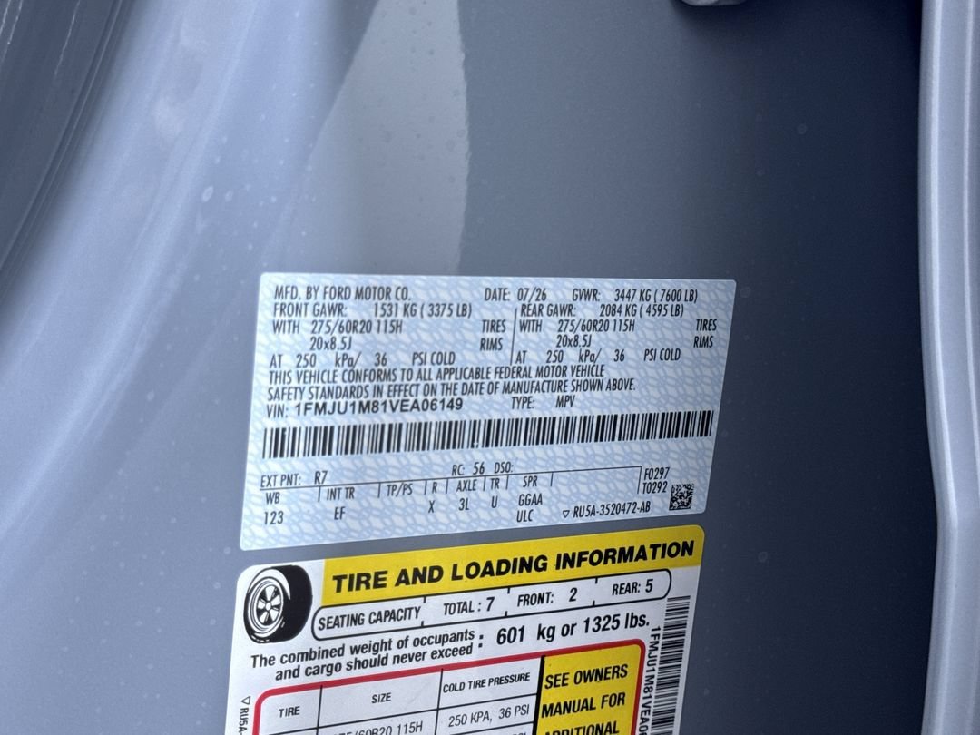 New 2027 Glacier Gray Metallic Tri-Coat Ford Platinum image 12