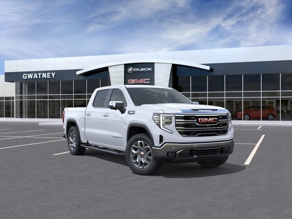 New 2026 Glacier White Tricoat GMC SLT image 1
