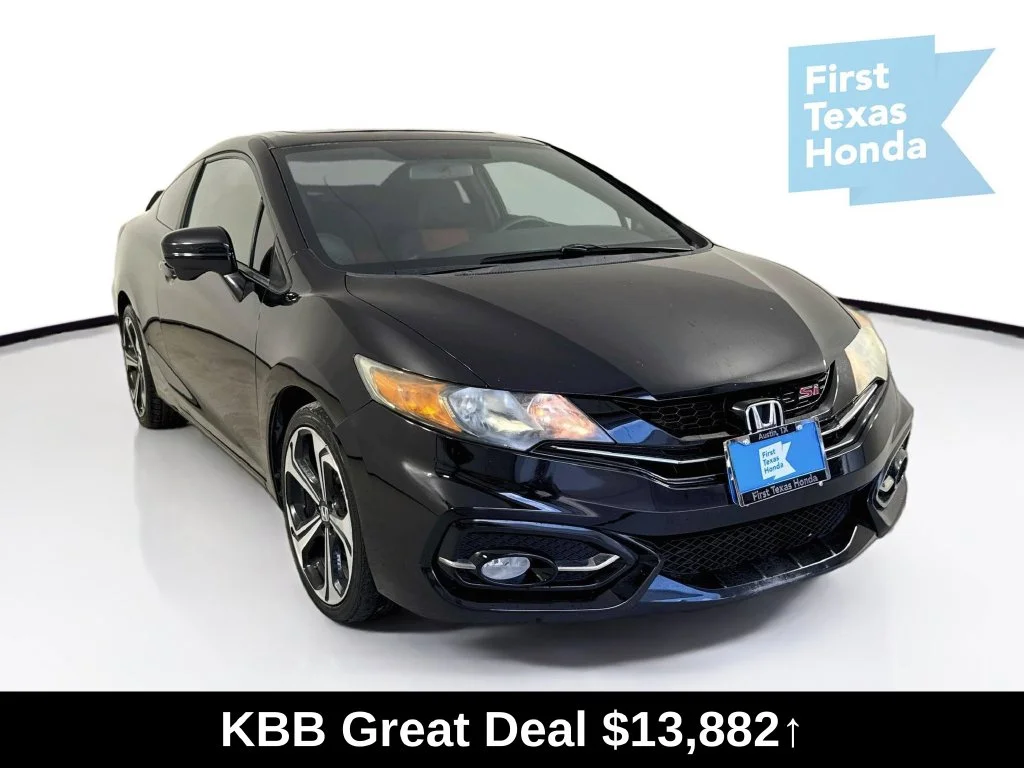 Used 2015 Crystal Black Pearl Honda Si image 1
