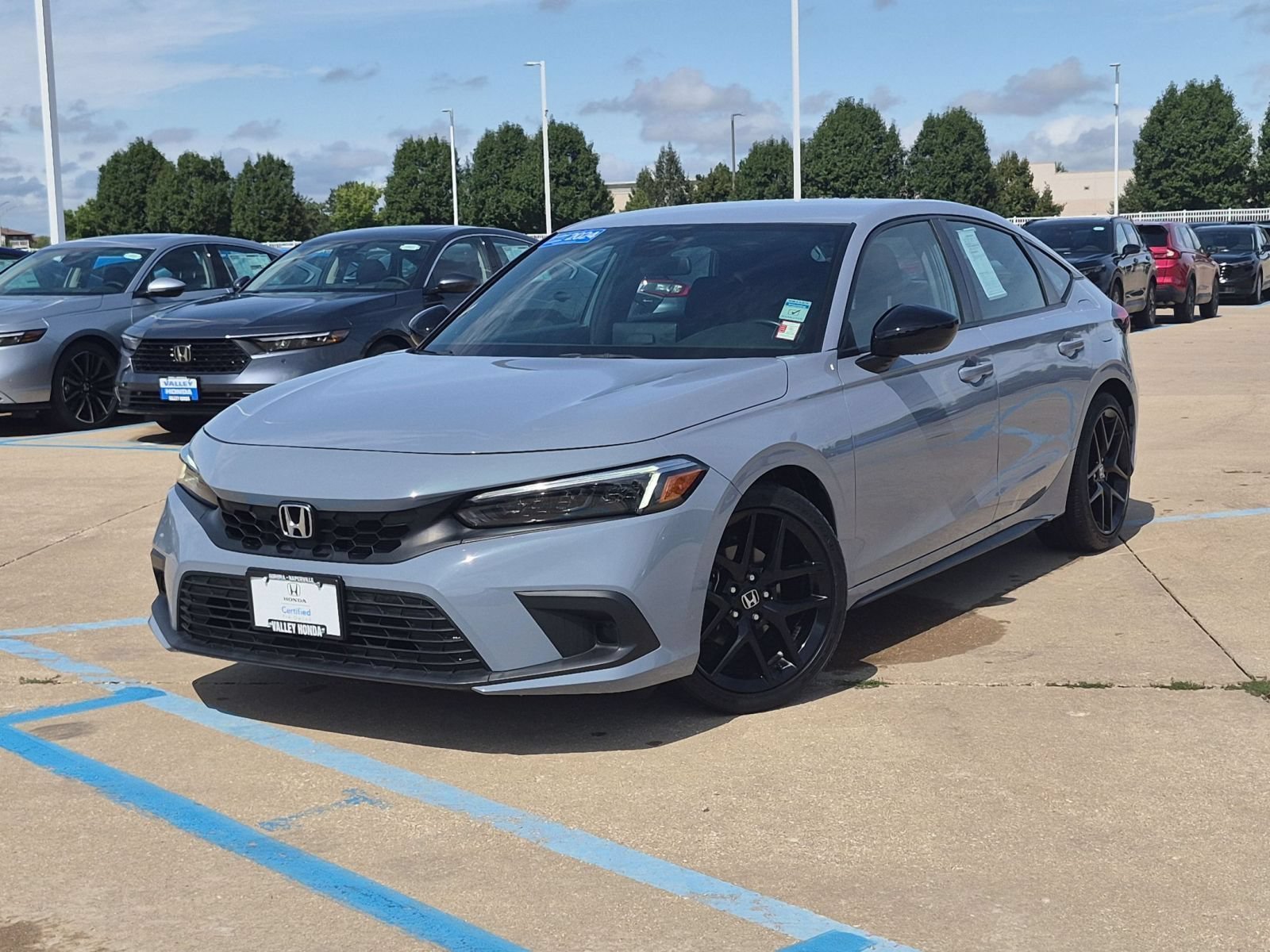 Certified Used 2024 Gray Honda Sport image 2