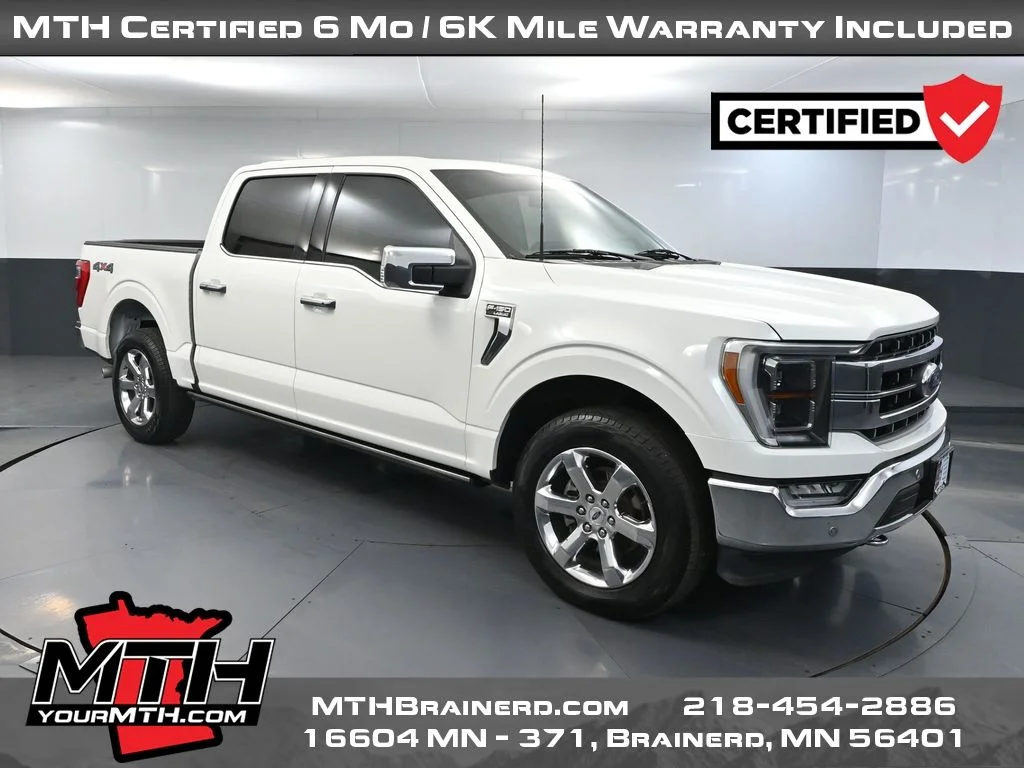 Certified Used 2023 White Ford Lariat image 1