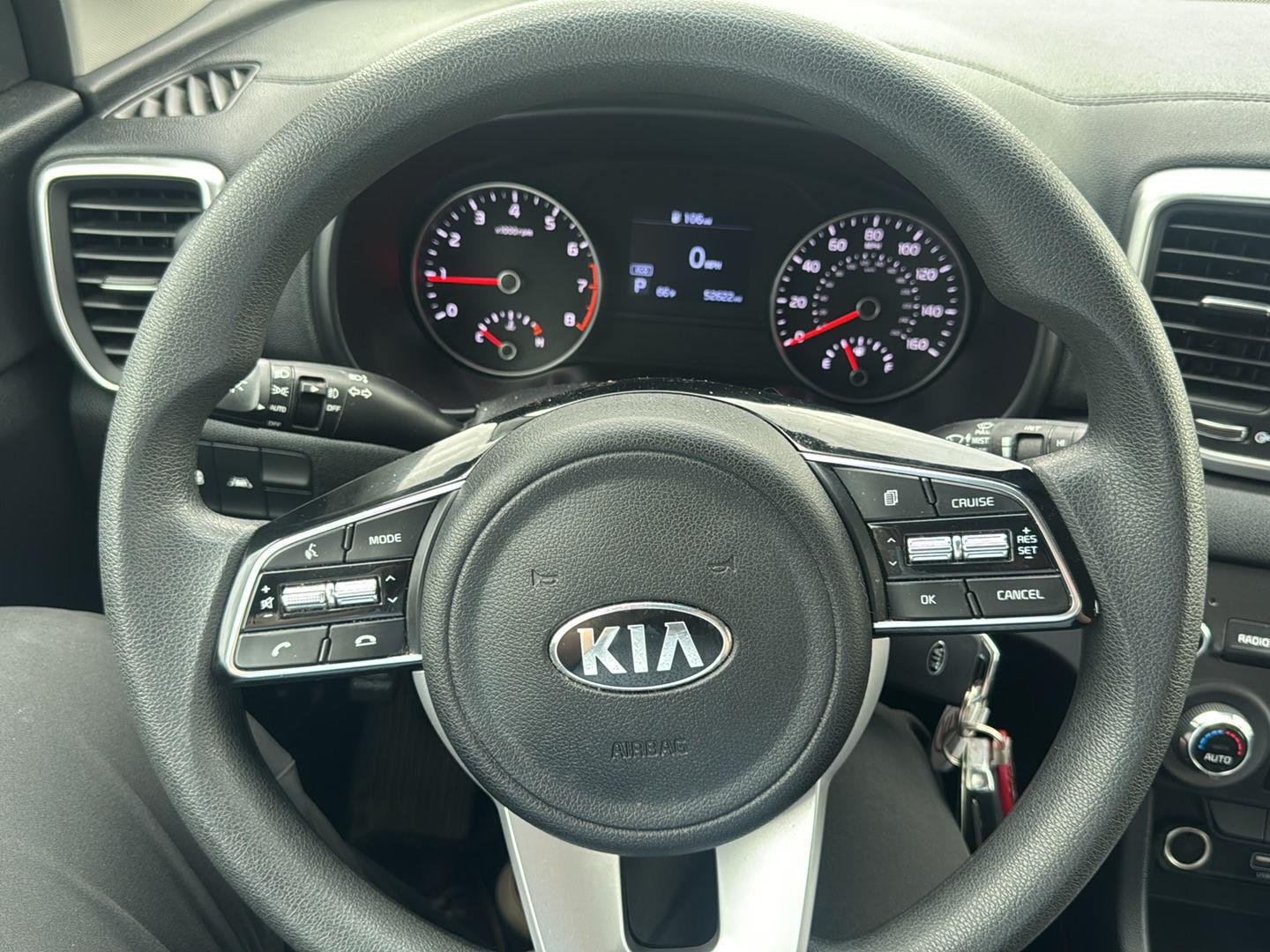 Used 2021 Black Cherry Kia LX image 2