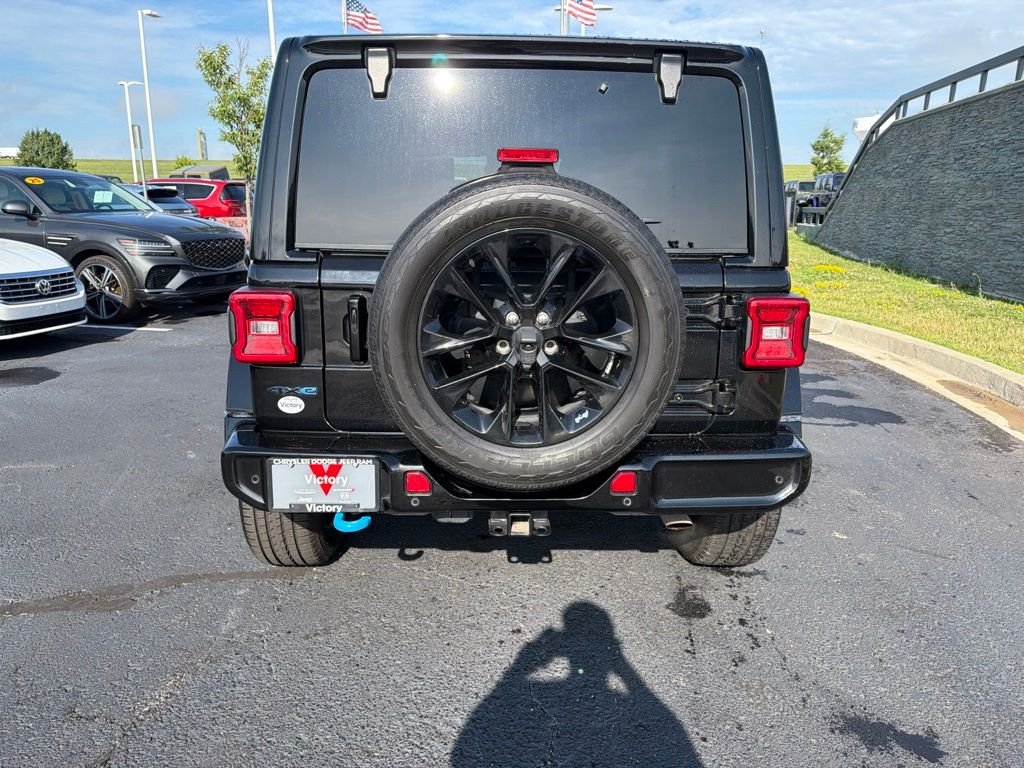 Used 2021 Black Jeep Unlimited Sahara 4xe image 6