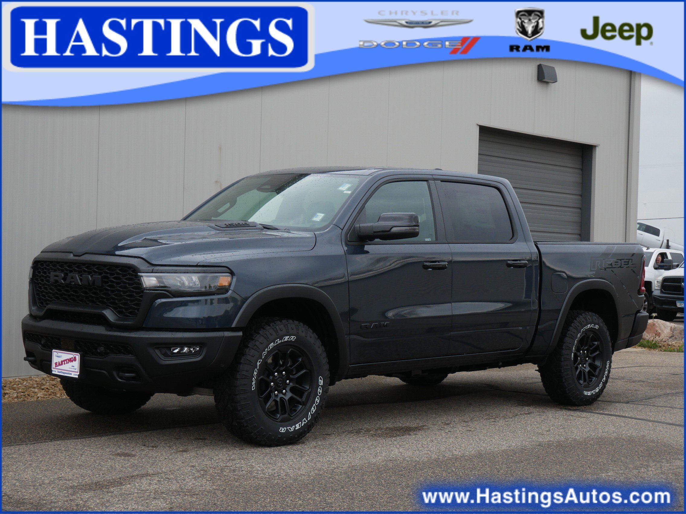 New 2026 Forged Blue Metallic Exterior Paint RAM Rebel image 1