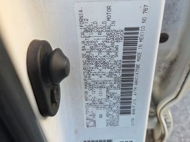 Used 2012 White Toyota PreRunner image 7