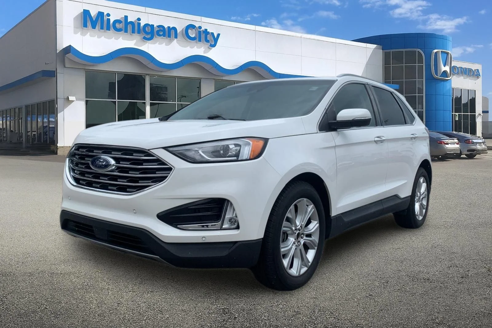 Used 2020 White Ford Titanium image 1