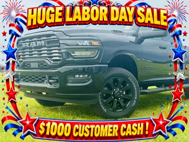 New 2026 Diamond Black Crystal Pearlcoat RAM Big Horn image 1