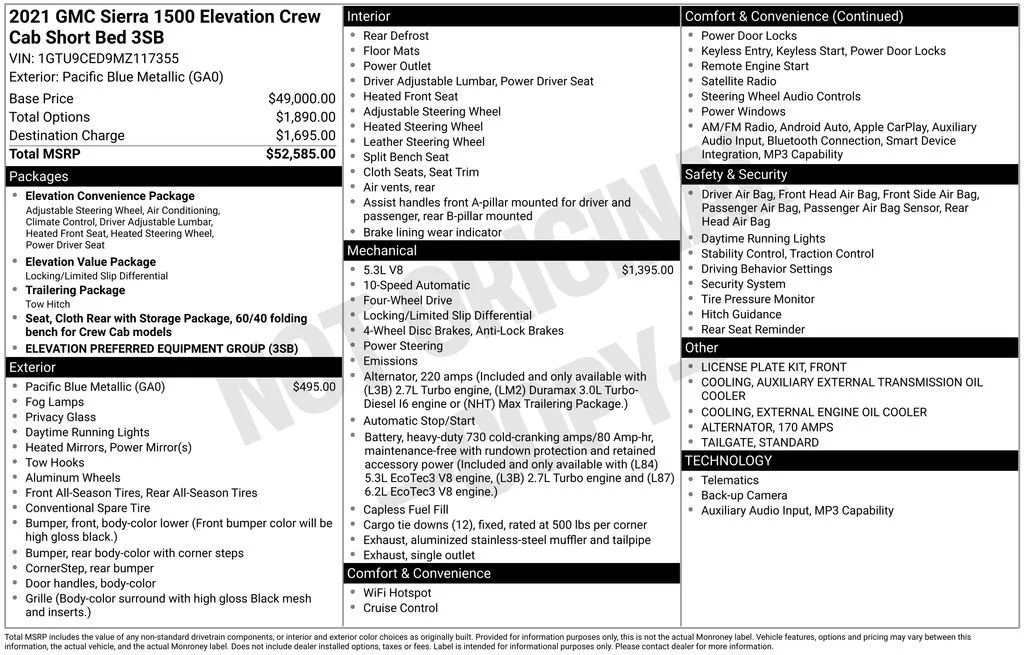 2021 GMC Sierra 4WD Crew Cab Short Box Elevation's photo
