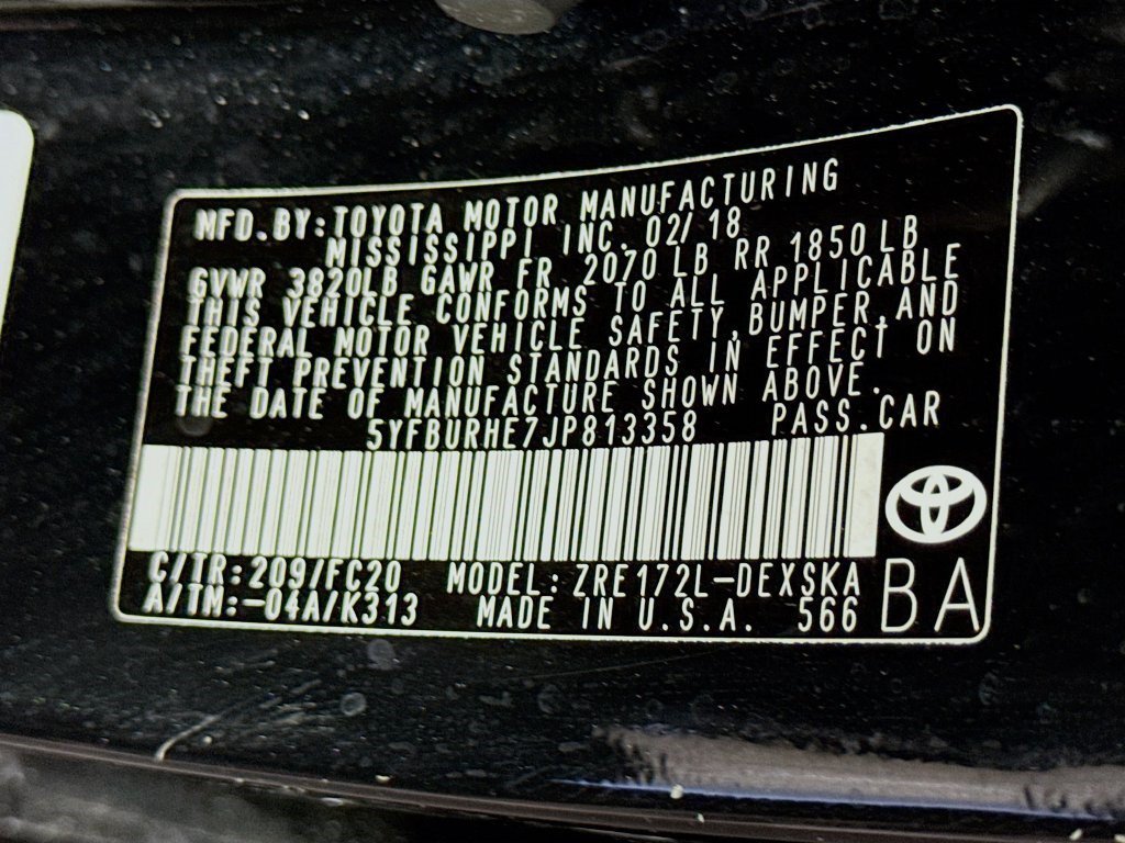 Used 2018 Black Sand Pearl Toyota SE image 35