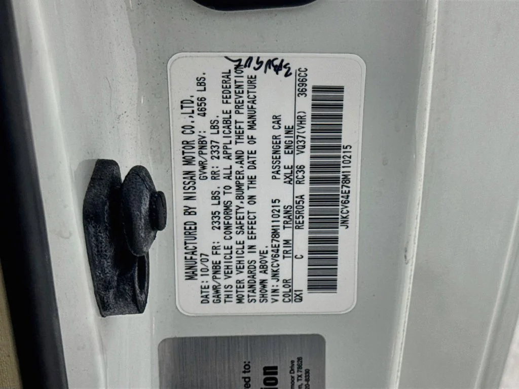Used 2008 Ivory Pearl INFINITI Journey image 40
