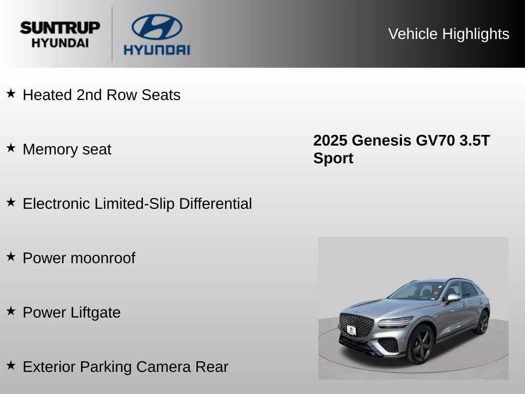 2025 GENESIS GV70 Sport - Photo 16