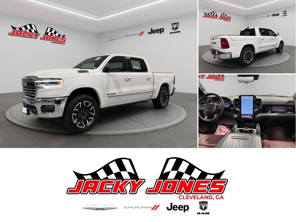 Used 2025 Ivory White Tri-Coat Pearlcoat Ram Limited image 39