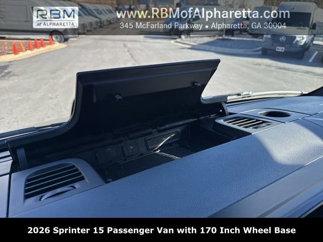 New 2026 Obsidian Black Metallic Mercedes-Benz 170 Wheel Base 15 Passenger image 21