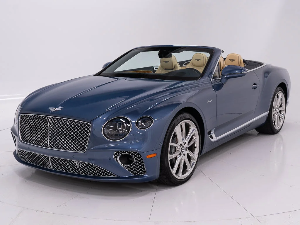 Certified Used 2023 Blue Crystal Bentley Azure Convertible image 1