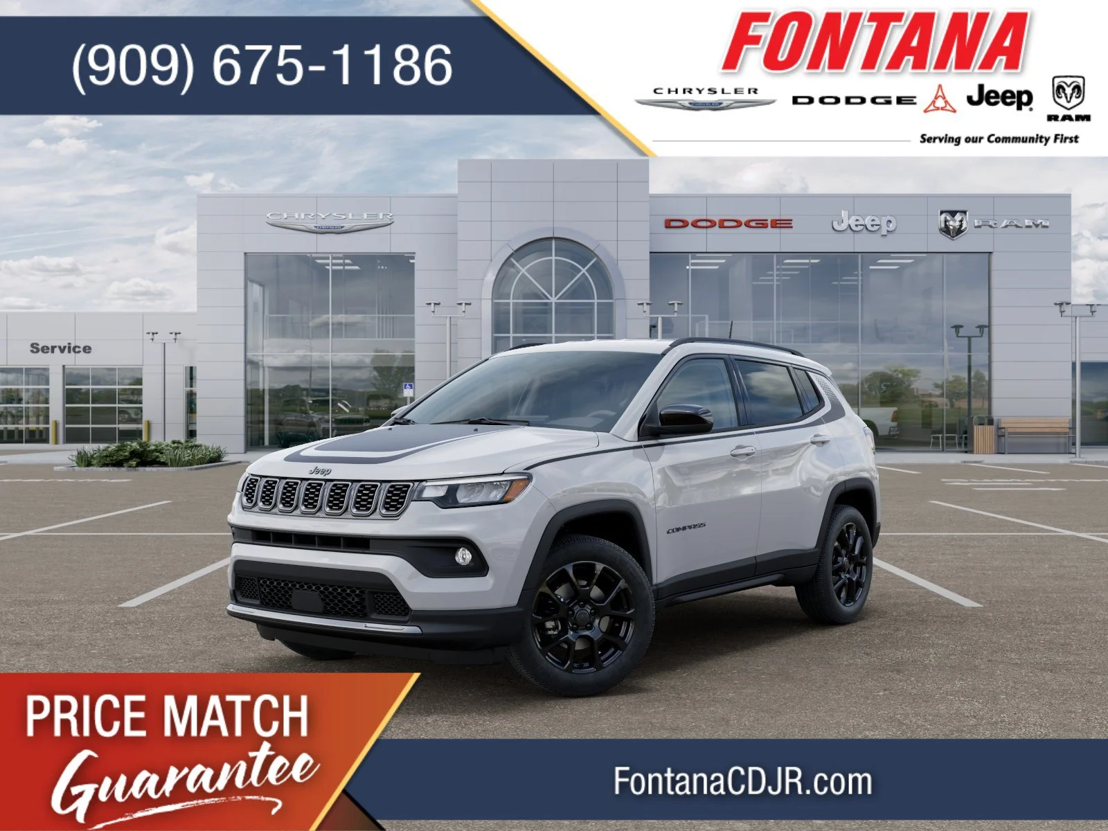 New 2026 Bright White Clear-Coat Exterior Paint Jeep Latitude image 1