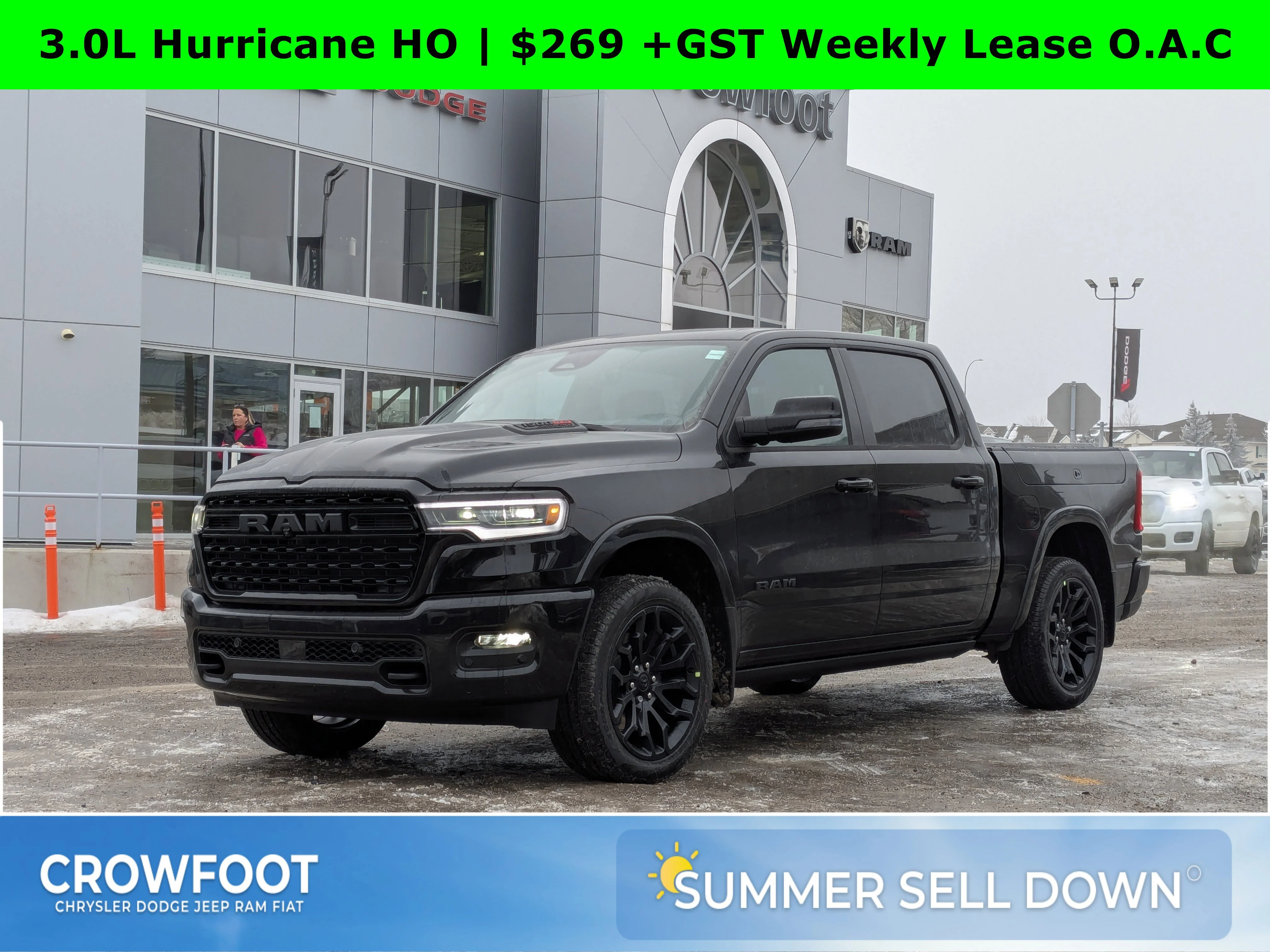 New 2026 Black RAM Limited - - Night Ed - Pano Sunroof - Hurricane HO Turbo - 14.4 Screen - Head-Up Display & More! image 1