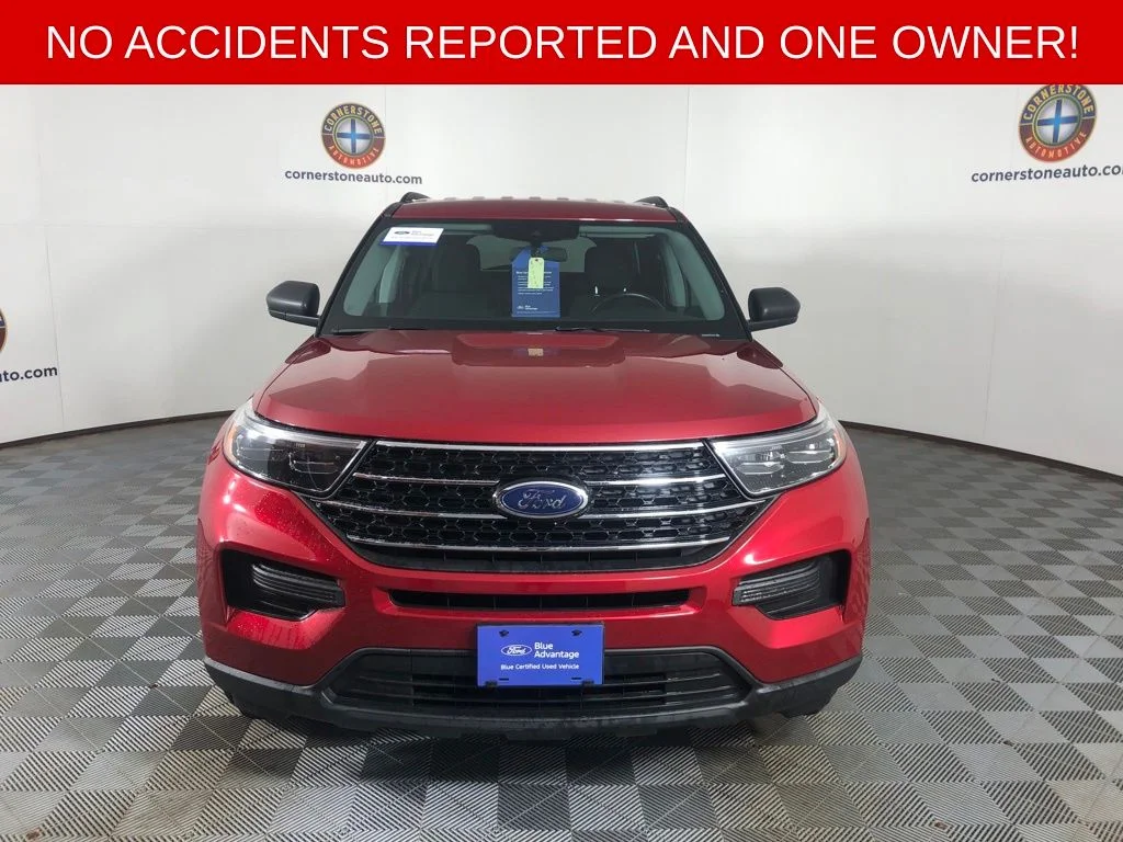 Certified Used 2021 Red Metallic Ford XLT image 14