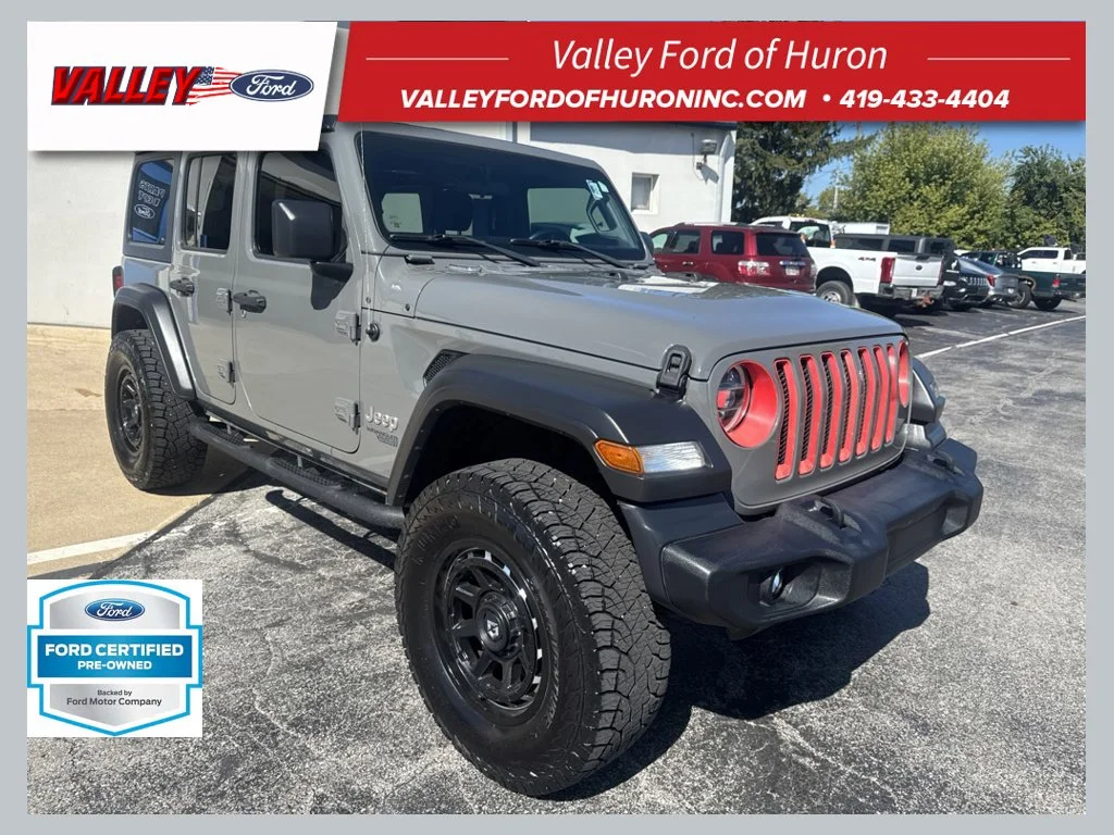 Certified Used 2020 Sting Gray Clearcoat Jeep Unlimited Sport S image 1