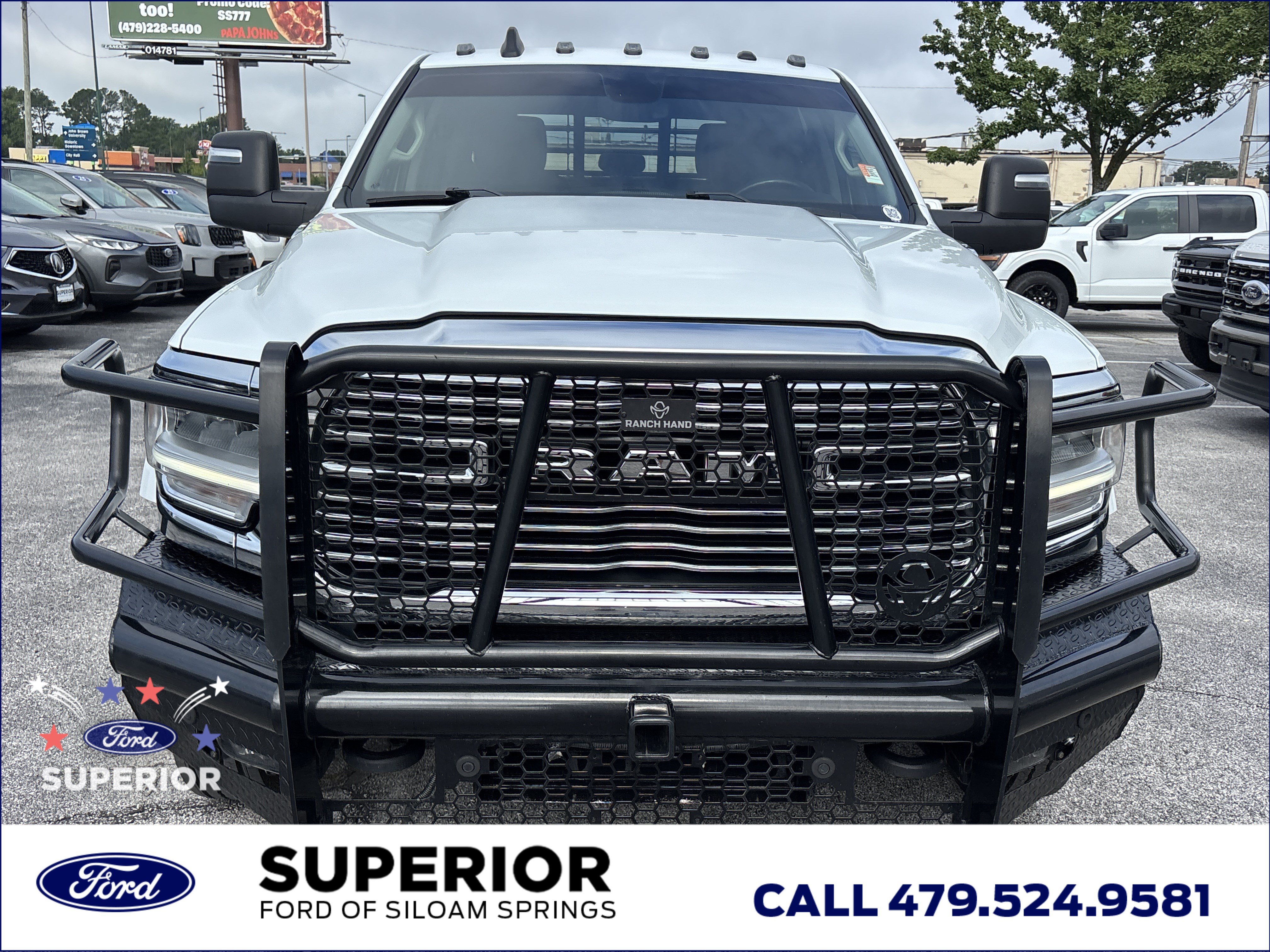 Used 2024 Bright White Clearcoat Ram Laramie image 9