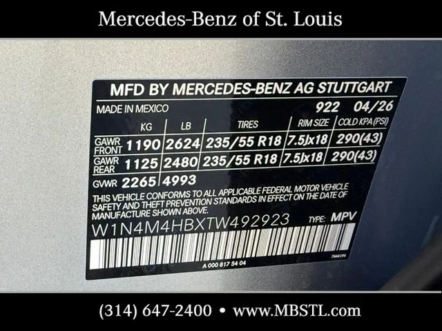 New 2026 Cirrus Silver Metallic Mercedes-Benz GLB 250 image 19