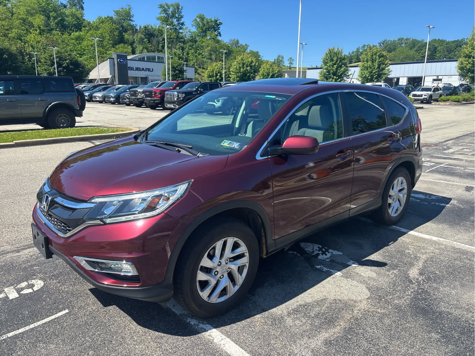 Used 2016 Basque Red Pearl II Honda EX image 2