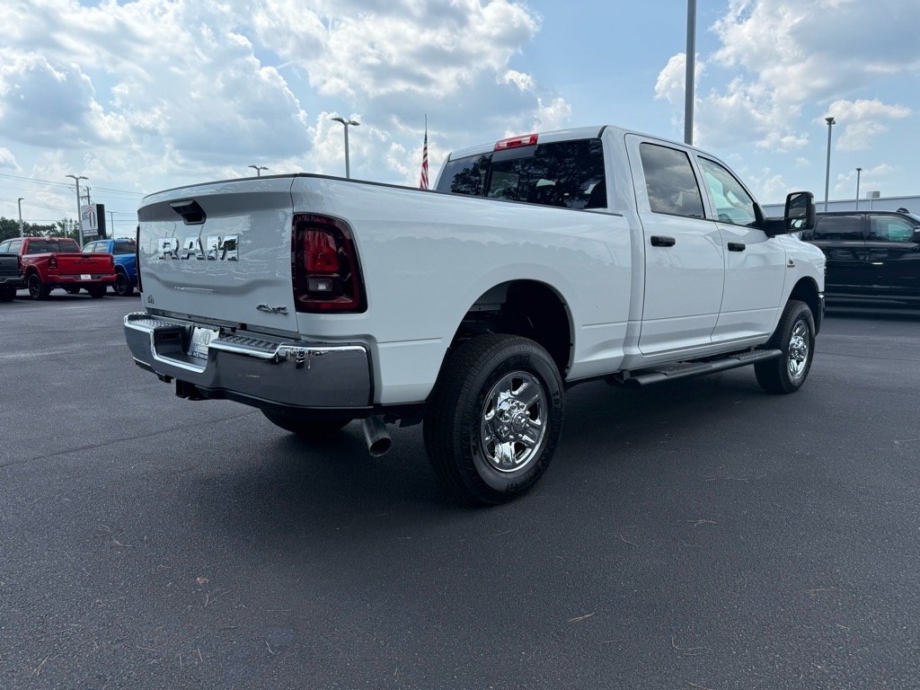 New 2025 Bright White Clear-Coat Exterior Paint RAM Tradesman Crew Cab 4x4 6