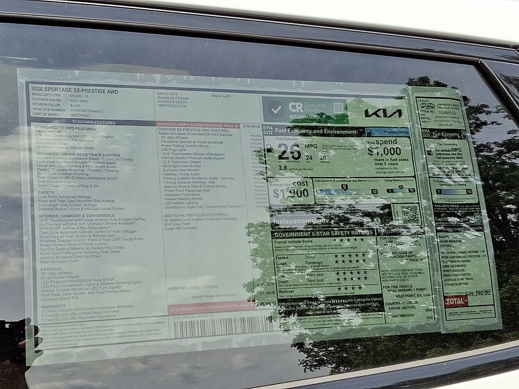 New 2026 Wolf Gray Kia SX Prestige image 6