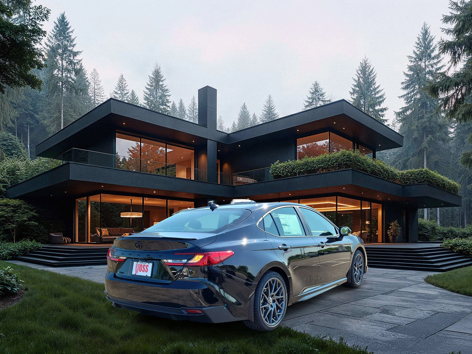 New 2026 Midnight Black Metallic Toyota SE image 4