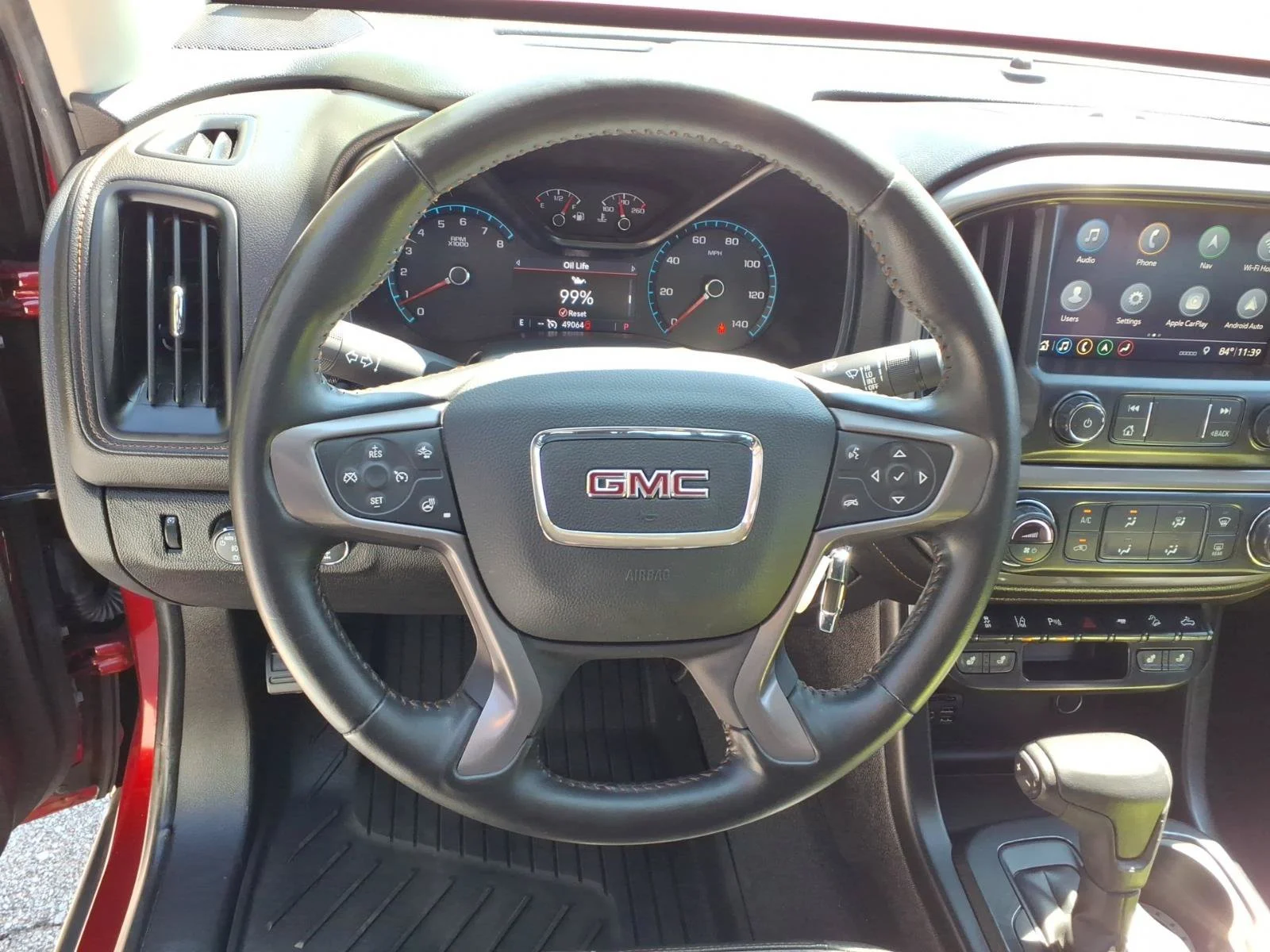 Used 2021 Cayenne Red Tintcoat GMC 4WD AT4 with Leather image 7
