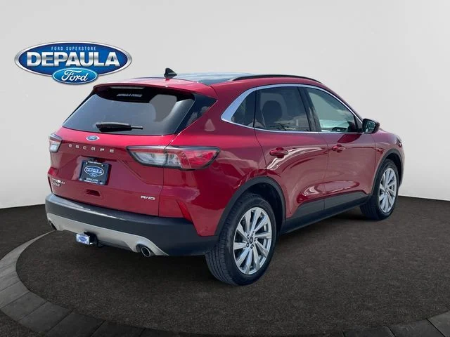 Certified Used 2022 Red Ford Titanium image 7