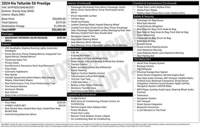 Used 2024 Gray Kia SX-Prestige image 11