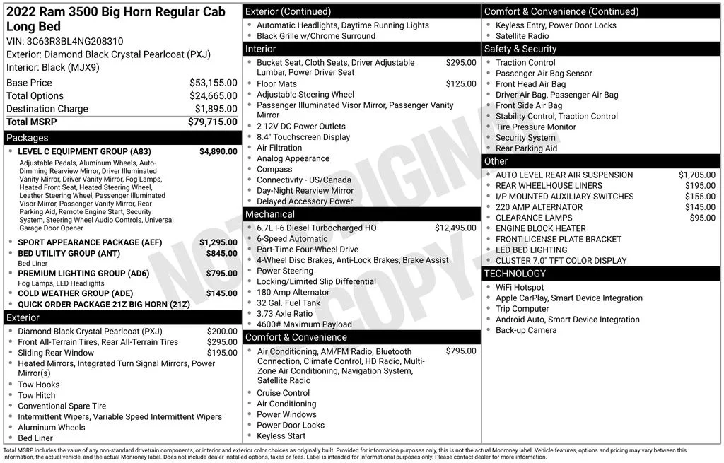 Used 2022 Black Ram Big Horn image 30