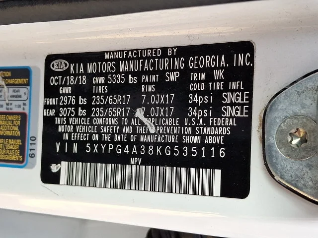 Used 2019 White Kia LX image 28