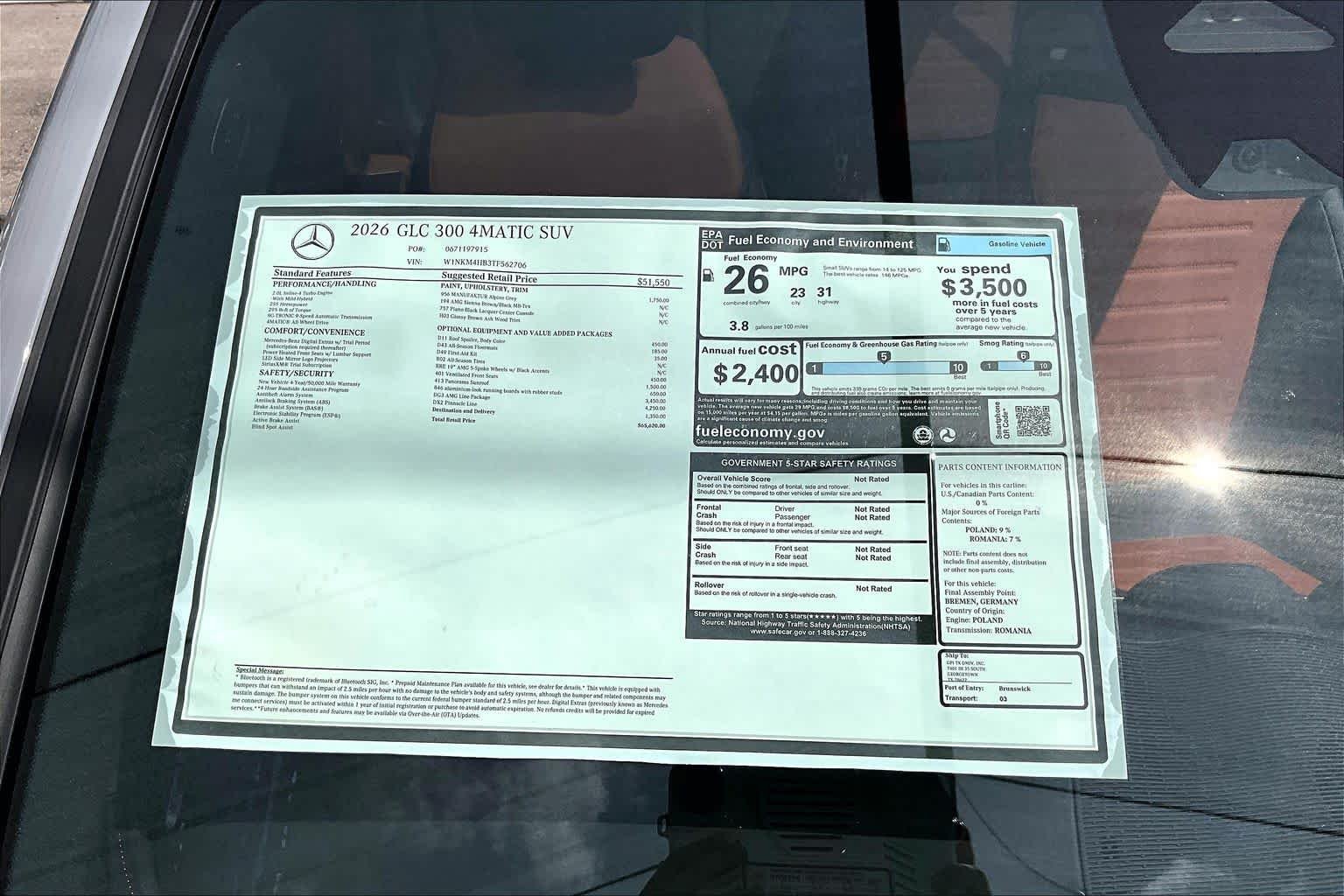 New 2026 MANUFAKTUR Alpine Grey Mercedes-Benz GLC 300 image 22