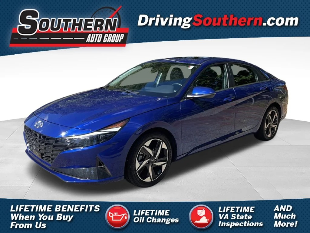 Used 2022 Blue Hyundai Limited image 1