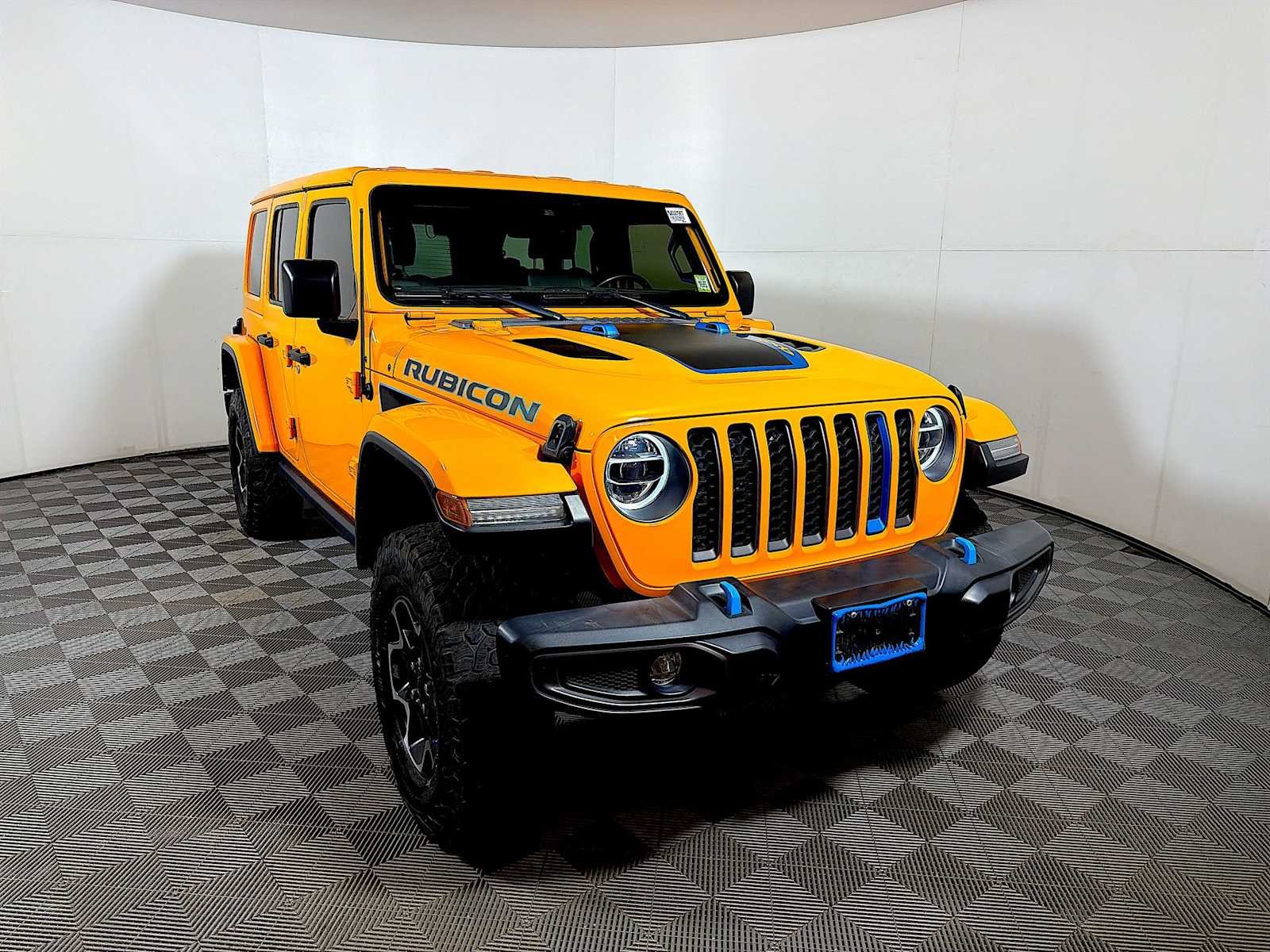 Used 2021 Jeep Wrangler Unlimited Rubicon 4XE with VIN 1C4JJXR62MW688796 for sale in Freeport, NY