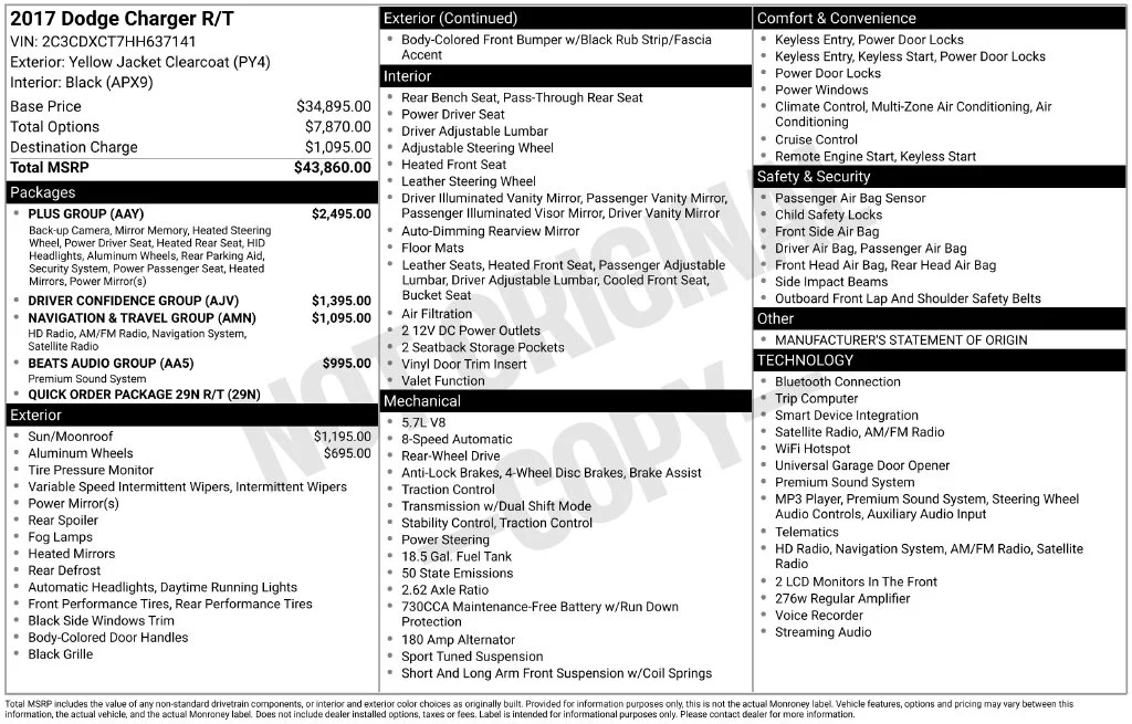 Used 2017 Yellow Dodge R/T image 2