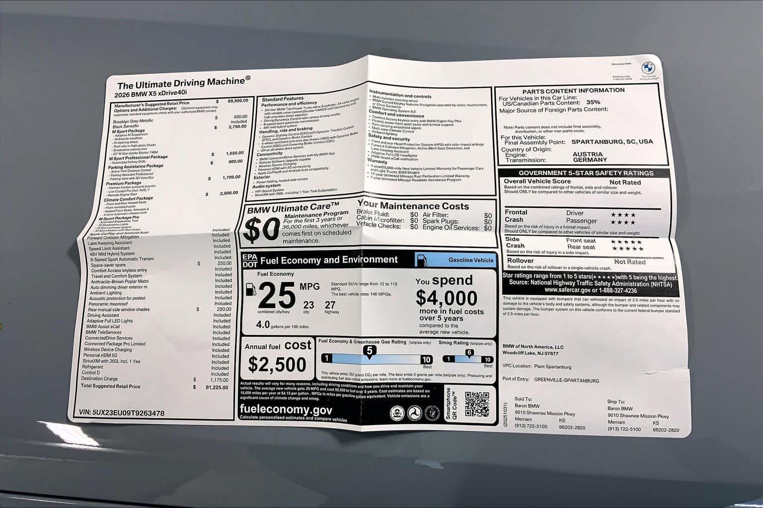 Used 2026 Brooklyn Grey Metallic BMW xDrive40i image 22