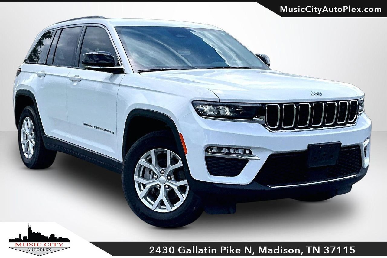Used 2023 Bright White Clearcoat Jeep Limited 4x4 image 1