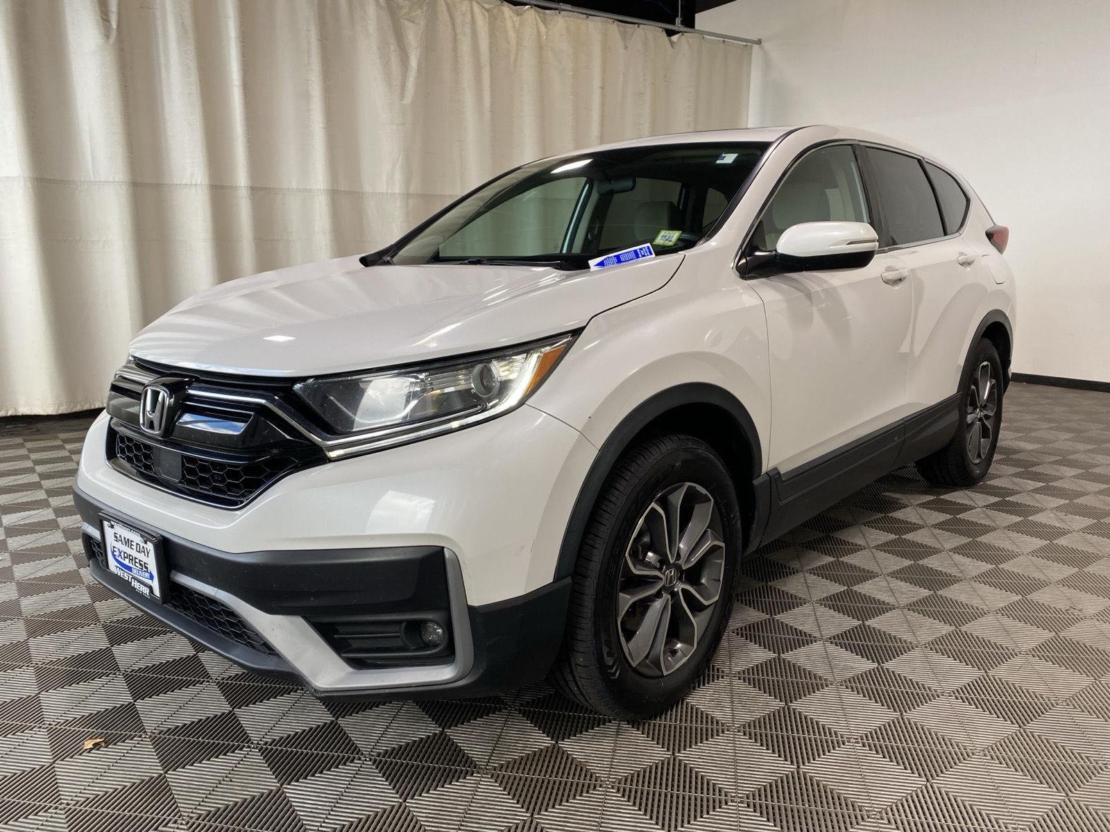Used 2021 Platinum White Pearl Honda EX image 3