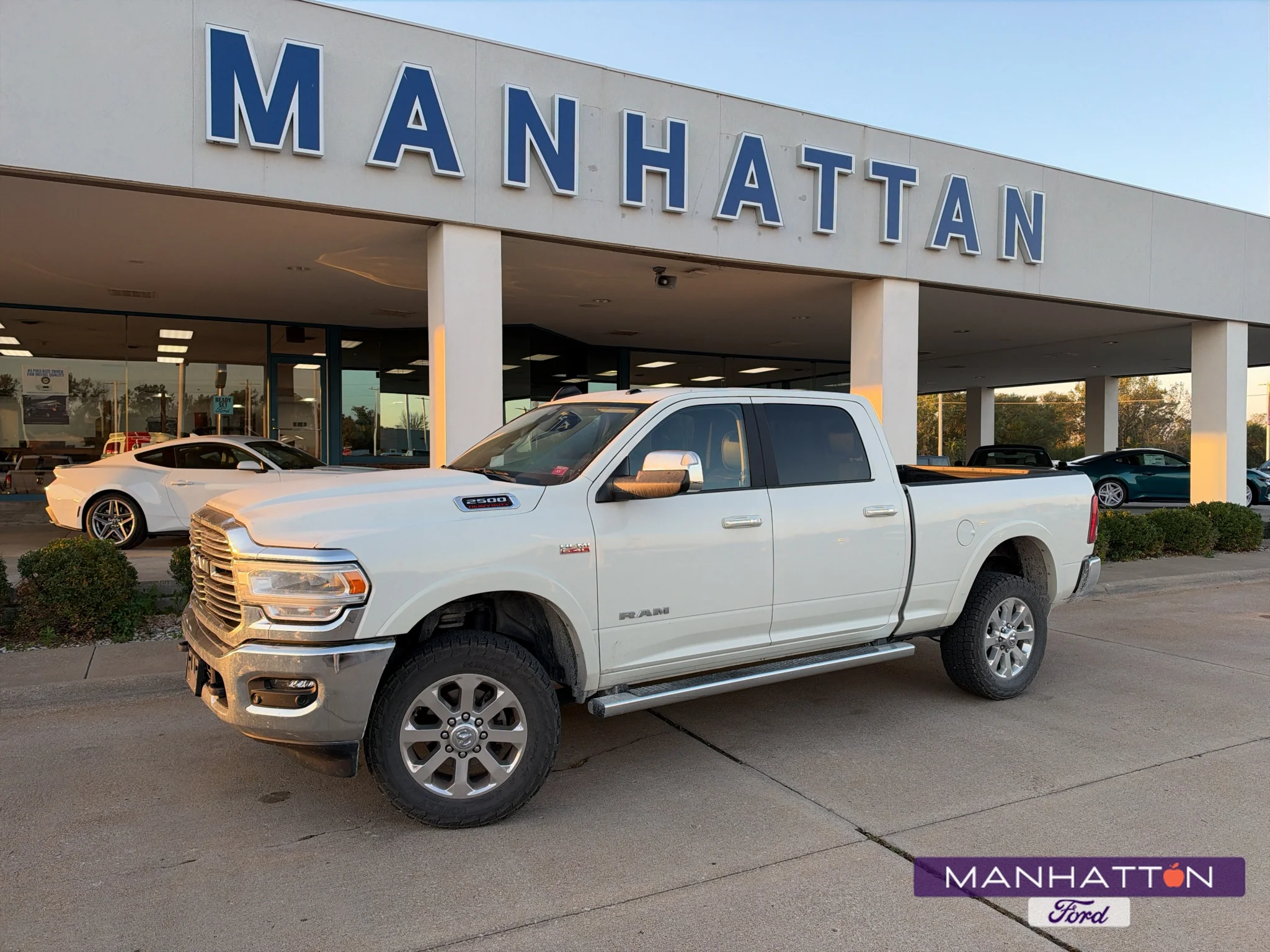 Used 2022 Pearl White Ram Laramie image 1