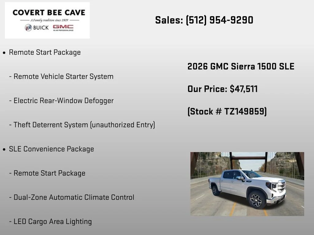 New 2026 Summit White GMC SLE image 24