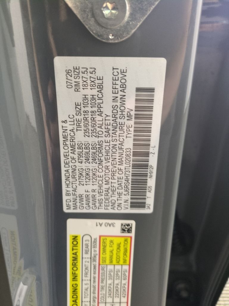 New 2026 Urban Gray Pearl Honda EX-L image 29