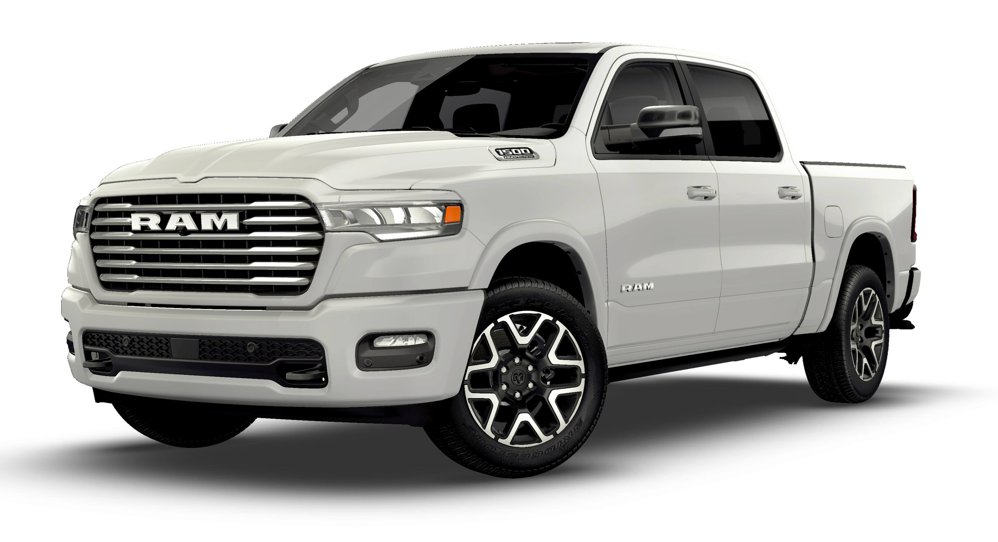 New 2026 Bright White Clear-Coat Exterior Paint RAM Laramie image 13
